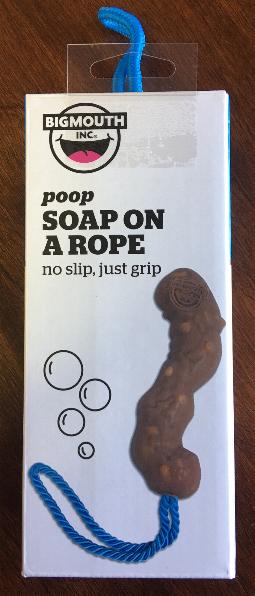 Soap on a rope, Poop